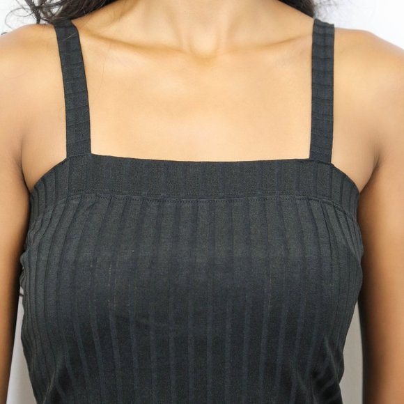 BLACK BUTTON ME DOWN DRESS - Picture 4 of 4